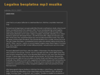 Frontpage screenshot for site: 100% legalna glazba (http://mp3glazba.blog.hr/)