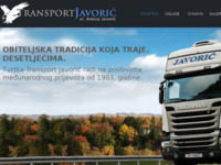 Frontpage screenshot for site: Transport Javorić (http://www.transport-javoric.com)