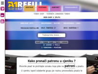 Frontpage screenshot for site: Refill Centar - A1 (http://www.a1centar.hr/)