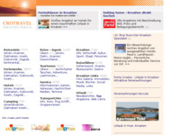 Frontpage screenshot for site: Crotravel (http://www.kroatien-links.de/)