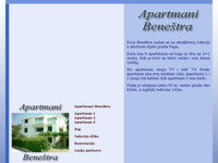 Frontpage screenshot for site: (http://www.apartments-benestra.com/)