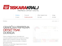 Frontpage screenshot for site: Tiskara Kralj (http://www.tiskara-kralj.hr/)