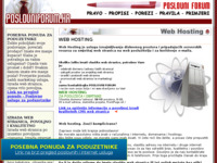 Frontpage screenshot for site: Web hosting za poduzeća i obrtnike (http://www.poslovniforum.hr/hosting/)