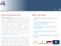Frontpage screenshot for site: (http://www.navis-yacht-charter.com/)