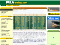 Frontpage screenshot for site: Neslužbene stranice grada Pule (http://www.pula-online.com)