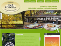 Frontpage screenshot for site: Dva potoka, restoran i izletište Zaprešić (http://www.restoran-dvapotoka.hr/)