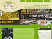 Frontpage screenshot for site: Dva potoka, restoran i izletište Zaprešić (http://www.restoran-dvapotoka.hr/)