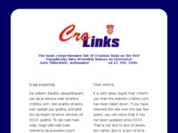 Frontpage screenshot for site: CroLinks (http://www.crolinks.com)