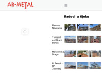 Frontpage screenshot for site: (http://www.ar-metal.hr/)