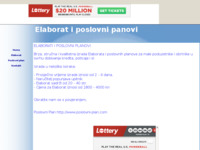 Frontpage screenshot for site: Izrada elaborata i poslovnih planova (http://elaborat1.tripod.com)