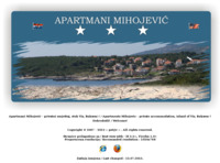 Frontpage screenshot for site: Apartmani Mihojević (http://www.apartments-mihojevic.net/)