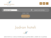 Frontpage screenshot for site: (http://www.jadran-hoteli.hr/)