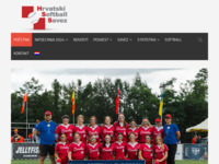 Frontpage screenshot for site: Croatian Softball Association (http://www.softball.hr/)