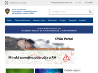 Frontpage screenshot for site: Državna uprava za zaštitu i spašavanje (http://www.duzs.hr/)