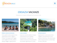 Frontpage screenshot for site: Croazia info (http://www.croaziainfo.it)
