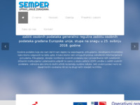 Frontpage screenshot for site: (http://www.semper.hr/)