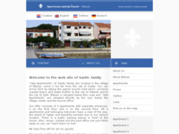 Frontpage screenshot for site: Vala apartmani obitelji Šantić (http://www.santic-bibinje.hr/)
