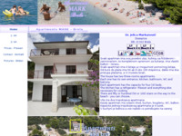 Frontpage screenshot for site: Apartmani Mark - Brela (http://www.brela.com/markunovic/)