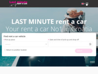 Frontpage screenshot for site: Last minute rent a car (http://www.rentacarlastminute.hr)