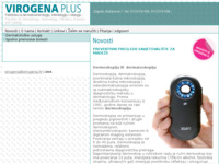 Frontpage screenshot for site: (http://www.virogena.hr/)