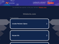Frontpage screenshot for site: thisisvis.com (http://www.thisisvis.com)