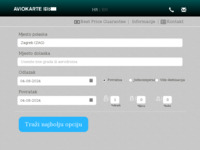 Frontpage screenshot for site: (http://www.aviokarte.hr)