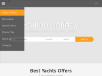 Frontpage screenshot for site: Aba Vela - charter, jedrenje i prodaja brodova (http://www.abavela.com)