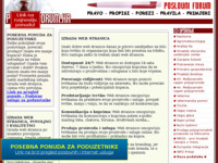 Frontpage screenshot for site: Ekološka poljoprivreda (http://www.poslovniforum.hr/poljoprivreda/)