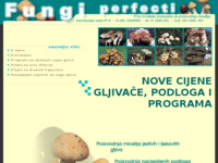 Frontpage screenshot for site: Fungi perfecti (http://www.fungi-perfecti.hr)