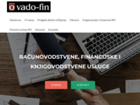 Frontpage screenshot for site: Vado Fin - računovodstveno, financijsko i knjigovodstvene usluge (http://www.vado-fin.hr)