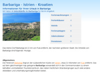 Frontpage screenshot for site: Barbariga (http://www.kroatien-adrialin.de/ortsinfos/barbariga/)