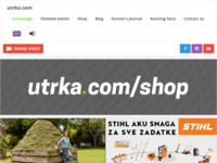 Frontpage screenshot for site: Triatlon i maraton u Hrvatskoj (http://www.utrke.com)