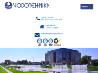 Frontpage screenshot for site: Vodotehnika d.d. (http://www.vodotehnika.hr/)