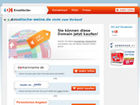 Frontpage screenshot for site: (http://www.kroatische-weine.de/)