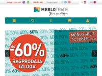 Frontpage screenshot for site: (http://www.meblo.hr)