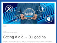 Frontpage screenshot for site: (http://www.coting.hr)