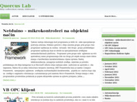 Frontpage screenshot for site: (http://www.quercus-lab.com)