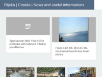 Frontpage screenshot for site: Rijeka info (http://rijekainfo.wordpress.com)
