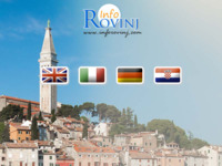 Frontpage screenshot for site: Rovinj Info (http://www.rovinj.info)