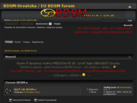 Frontpage screenshot for site: BDSM forum (http://bdsm-hrvatska.com)