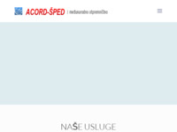 Frontpage screenshot for site: Acord-sped d.o.o.- Međunarodno otpremništvo (http://www.acord-sped.hr)