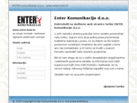 Frontpage screenshot for site: Enter komunikacije d.o.o. (http://Enter-kom.hr)