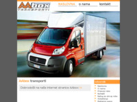 Frontpage screenshot for site: Aabox d.o.o. poduzeće za međunarodni prijevoz robe (http://www.aabox.hr)