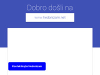 Frontpage screenshot for site: hedonizam (http://www.hedonizam.net)