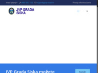 Frontpage screenshot for site: Javna vatrogasna postrojba grada Siska (http://www.jvp-sisak.hr/)