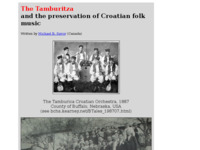 Frontpage screenshot for site: The Tamburitza and the preservation of Croatian folk music (http://www.croatianhistory.net/etf/folk.html)