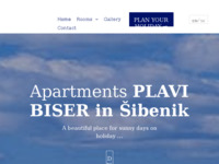 Frontpage screenshot for site: Apartmani Plavi biser (http://www.plavibiser.com/)