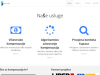 Frontpage screenshot for site: (http://www.kompenzacije.hr/)