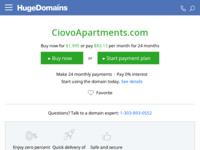 Frontpage screenshot for site: (http://www.ciovoapartments.com)