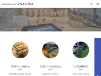 Frontpage screenshot for site: Arheološki muzej Narona Vid, Hrvatska (http://www.a-m-narona.hr)